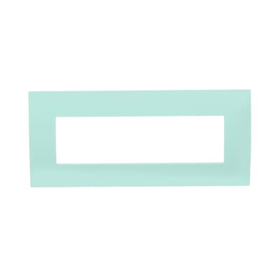 [2CSK0713CH] Cover plate, 7 modules, GREEN