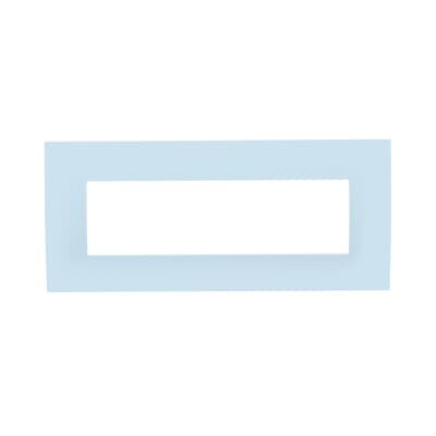 [2CSK0714CH] Cover plate, 7 modules, AZURE