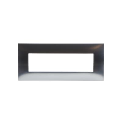 [2CSK0716CH] Cover plate, 7 modules, CHROME satin finish