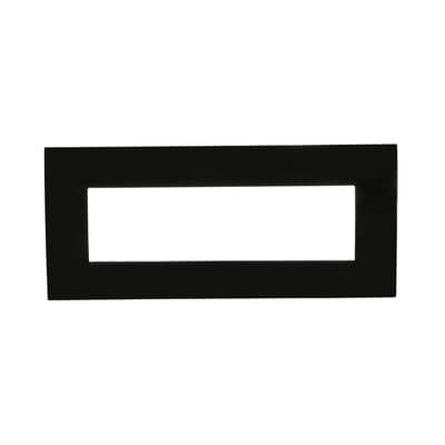 [2CSK0717CH] Cover plate, 7 modules, METAL BLACK gloss finish