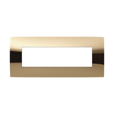 [2CSK0753CH] Cover plate, 7 modules, GOLD gloss finish