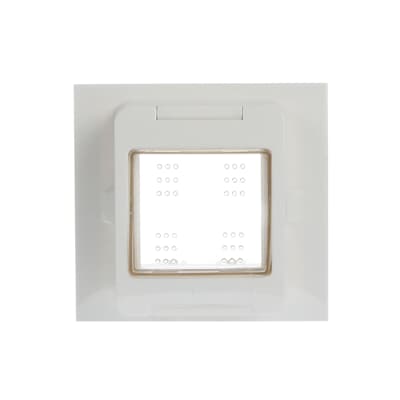 [2CSK3255CH] Cover plate IP55 for flush mounting, 2 modules, WHITE
