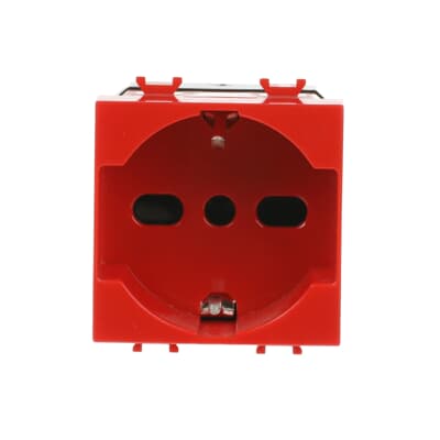 [2CSK229932R1110] Socket outlet 2P+E.16A. P30/P17 red ant