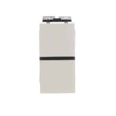 [2CLA210100N1101] Switch 1-gang, 1-way, SP - 1 M - White