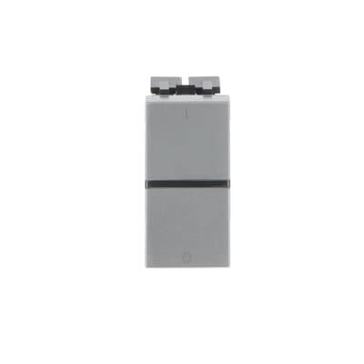 [2CLA210120N1301] Switch 1-gang, 1-way, DP - 1 M - Silver