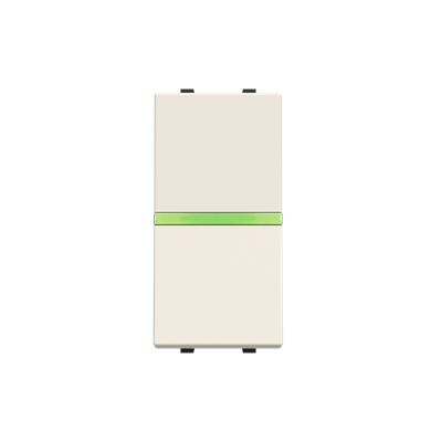 [2CLA210450N1101] Push-button, SP without symbol - 1M - White