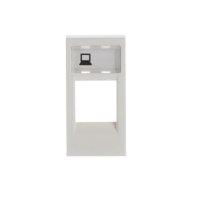 [2CLA211810N1101] Cover plate for data outlet 1-gang - 1M - White