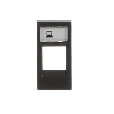 [2CLA211810N1801] Cover plate for data outlet 1-gang - 1M - Anthracite