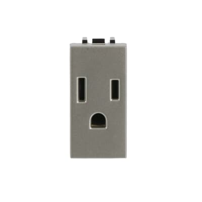 [2CLA212800N1901] American earthed socket outlet - 1M - Champagne