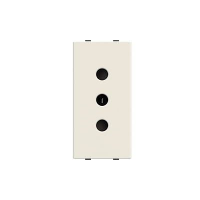 [2CLA213310N1101] Italian P11 socket outlet 10A - 1M - White