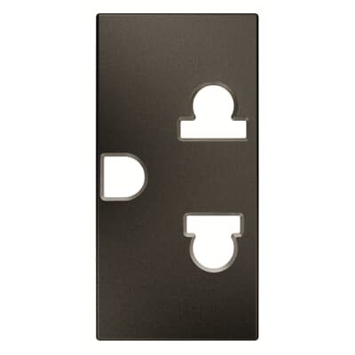 [2CLA213800N1801] Euro-American earthed socket outlet - 1M - Anthracite