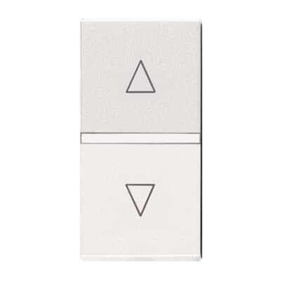 [2CLA214400N1101] Push-button blind  control 1-gang - 1M - White