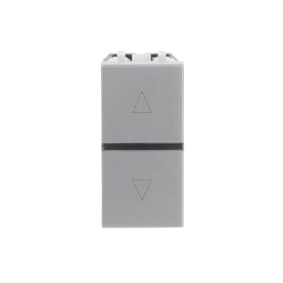 [2CLA214400N1301] Push-button blind  control 1-gang - 1M - Silver