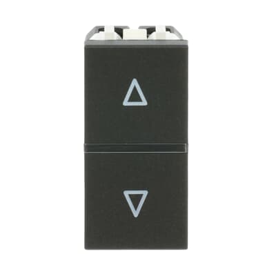 [2CLA214400N1801] Push-button blind  control 1-gang - 1M - Anthracite