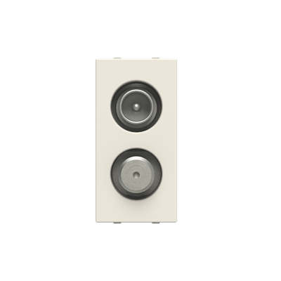 [2CLA215170N1101] TV/SAT terminal outlet M-type - 1M - White