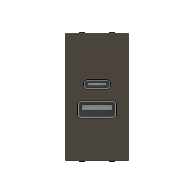 [2CLA218500N1801] USB charger 750mA, 1-gang - 1M - Anthracite