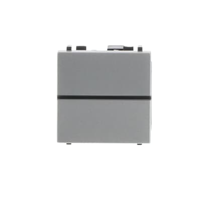 [2CLA220100N1301] Switch 1-gang, 1-way, SP - 2 M - Silver