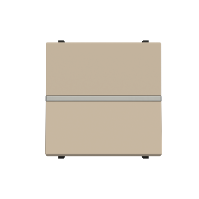 [2CLA220120N1901] Switch 1-gang, 1-way, DP - 2 M - Champagne