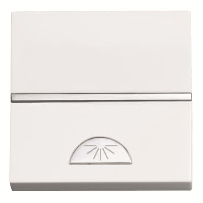[2CLA220420N1101] Push-button, SP with light symbol - 2M - White