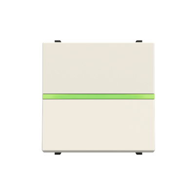 [2CLA220450N1101] Push-button, SP without symbol - 2M - White
