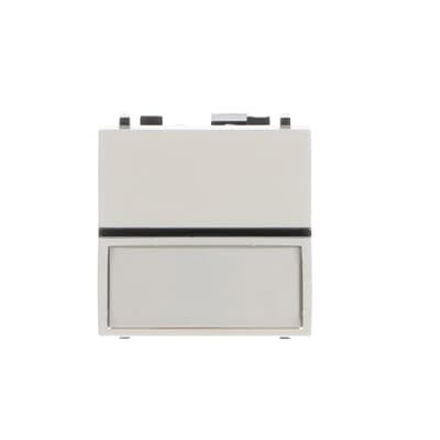 [2CLA220480N1101] Push-button, SP with label holder - 2M - White