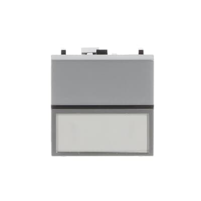 [2CLA220480N1301] Push-button, SP with label holder - 2M - Silver