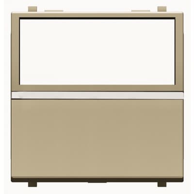 [2CLA220480N1901] Push-button, SP with label holder - 2M - Champagne