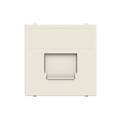 [2CLA221630N1101] Cover plate for data outlet 1-gang with shutter - 2M - White