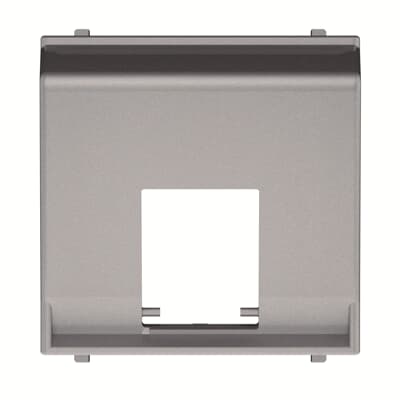 [2CLA221650N1301] Cover plate for data outlet 1-gang at 45º - 2M - Silver