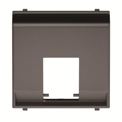 [2CLA221650N1801] Cover plate for data outlet 1-gang at 45º - 2M - Anthracite