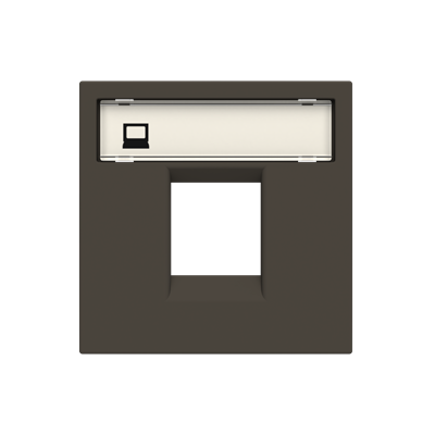 [2CLA221810N1801] Cover plate for data outlet 1-gang - 2M - Anthracite