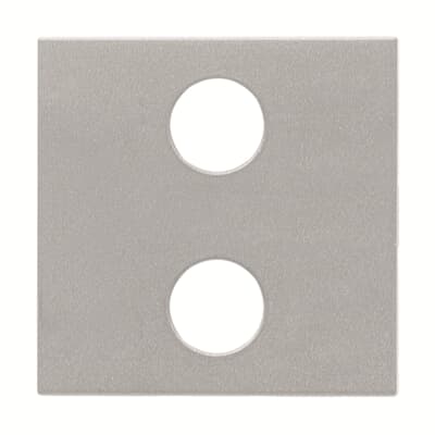 [2CLA222120N1301] Cover plate - KNX 1/2-gang sensors - 2M - Silver