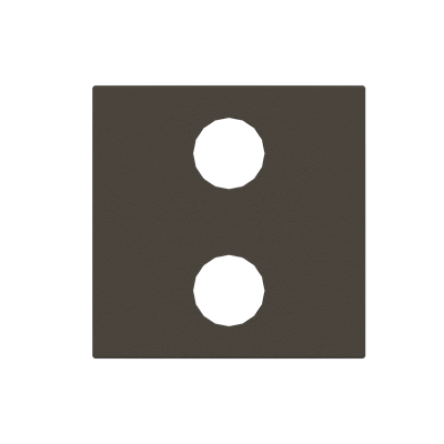 [2CLA222120N1801] Cover plate - KNX 1/2-gang sensors - 2M - Anthracite