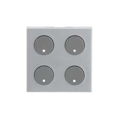 [2CLA222640N1302] Cover plate - free@home 2-gang sensors - 2M - Silver