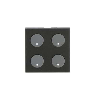 [2CLA222640N1802] Cover plate - free@home 2-gang sensors - 2M - Anthracite
