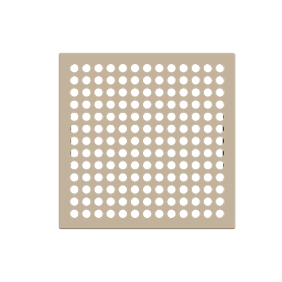 [2CLA222900N1901] Cover plate for 2" loudspeaker - Champagne