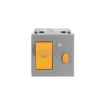 [2CLA223410N1301] Circuit breaker 6A & RCD - 2M - Silver