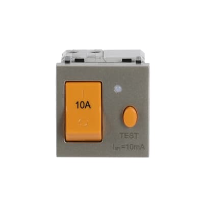 [2CLA223420N1901] Circuit breaker 10A & RCD - 2M - Champagne