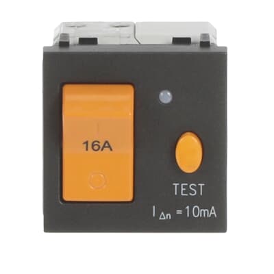[2CLA223430N1801] Circuit breaker 16A & RCD - 2M - Anthracite