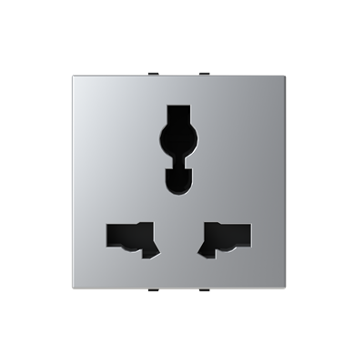 [2CLA223900N1301] Universal socket outlet - 2M - Silver