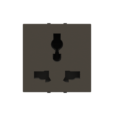 [2CLA223900N1801] Universal socket outlet - 2M - Anthracite