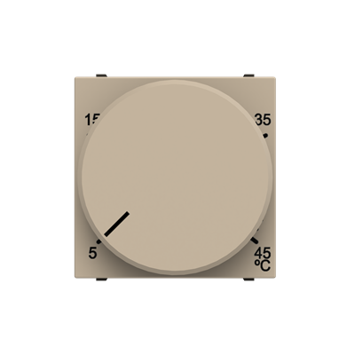 [2CLA224030N1901] Rotatory thermostat with floor sensor - 2M - Champagne