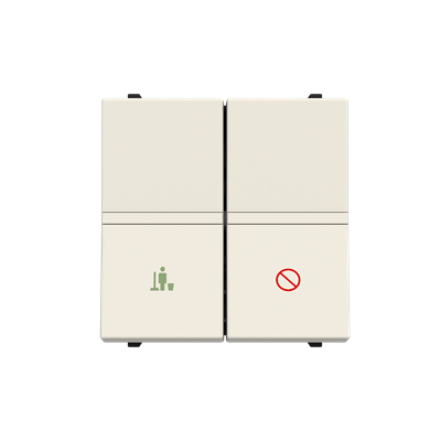 [2CLA224450N1201] DND/MUR selector interlocked - 2M - Total White