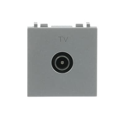 [2CLA225070N1301] TV terminal outlet M-type - 2M - Silver