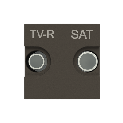 [2CLA225130N1801] TV-R/SAT terminal outlet - 2M - Anthracite