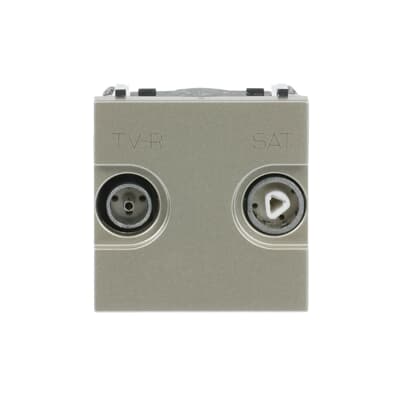 [2CLA225130N1901] TV-R/SAT terminal outlet - 2M - Champagne