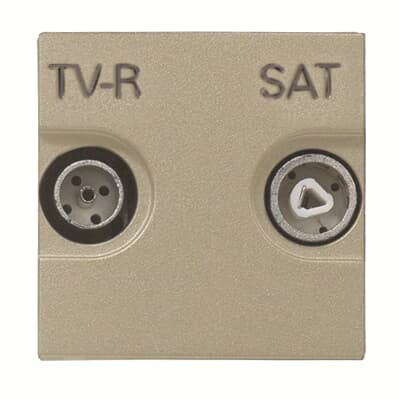 [2CLA225170N1901] TV-R/SAT final outlet - 2M - Champagne