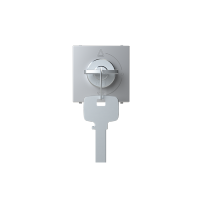 [2CLA225310N1301] Key switch 3 positions - 2M - Silver