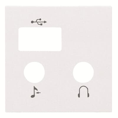 [2CLA226830N1101] Cover plate for I/O + USB + Bluetooth module - 2M - White