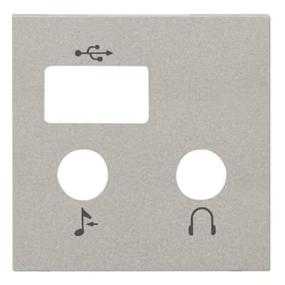[2CLA226830N1301] Cover plate for I/O + USB + Bluetooth module - 2M - Silver